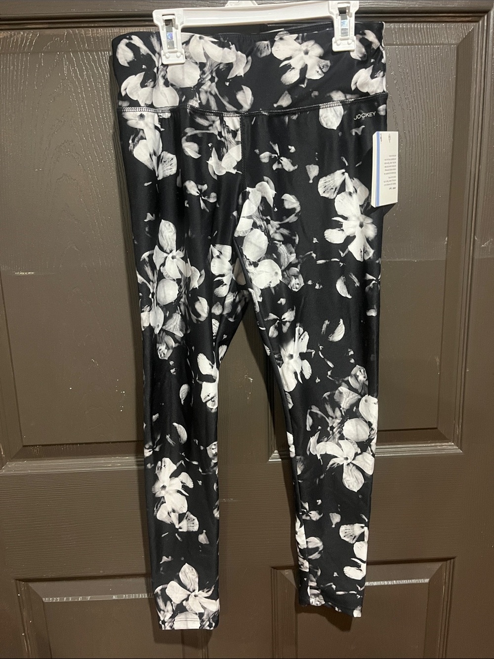 Jockey Black & White Floral Girls' Leggings